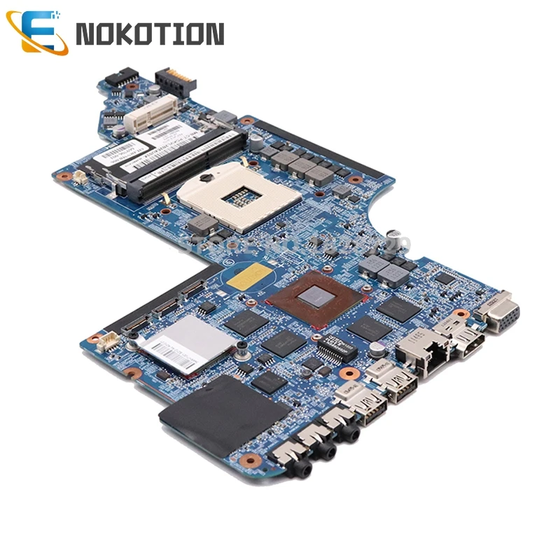 NOKOTION для hp Pavilion DV7 DV7-6000 материнская плата для ноутбука HM65 DDR3 HD6770M GPU 639391-001 665991-001 основная плата полный тест