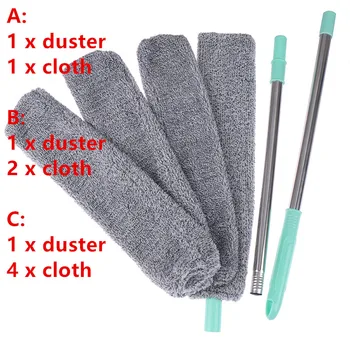 

Hot! Bedside Dust Brush Long Handle Mop Household Bed Bottom Gap Clean Fur Hair Sweeping Dusty Removable Handle