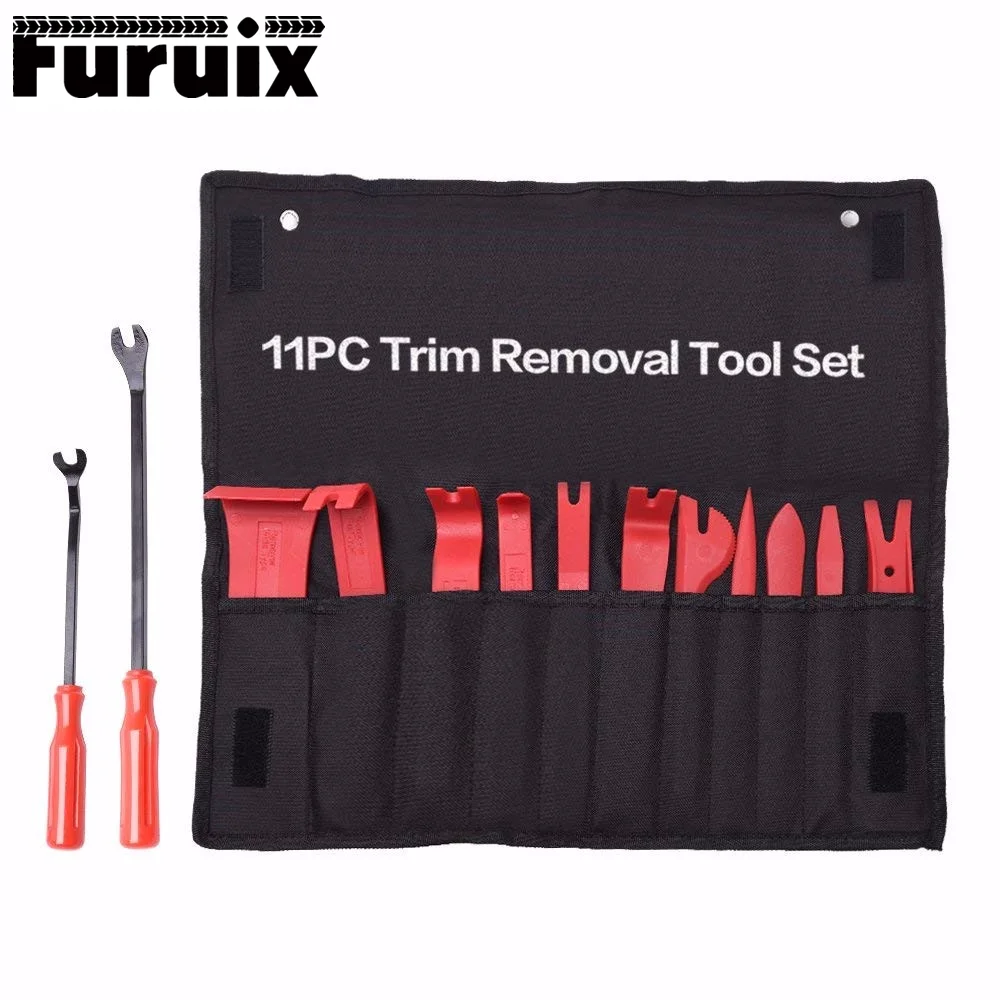 FURUIX Auto Trim Removal Tool Set  Car Auto Radio Audio Repair Kit Door Dash Trim Pry Clip Stereo Panel Installer honest pliers removal door locks locksmith pick decoder tool for civil lock honest panel pliers