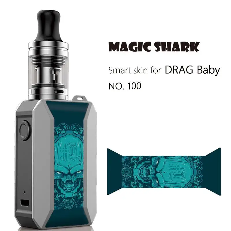 Magic Shark Fighter череп Dragon Ball водонепроницаемый стерео ПВХ чехол наклейка пленка для Voopoo Drag Baby Trio 091-100 - Цвет: 100