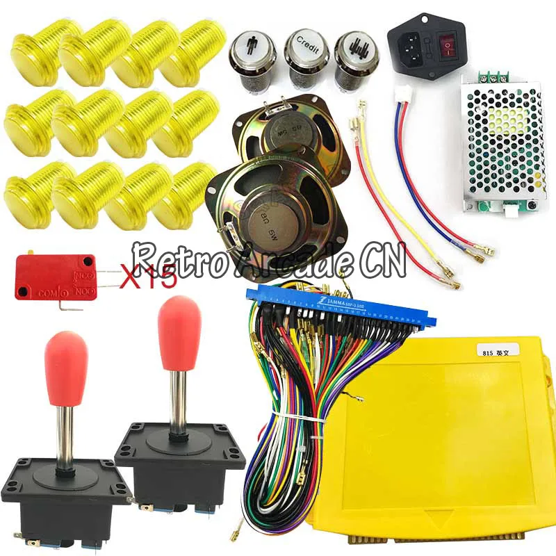 US $106.32 DIY Arcade parts Bundles Kit pandora 5S 999 in 1 Joystick coin Acceptor Microswitches Buttons To Build Up Arcade game Machine