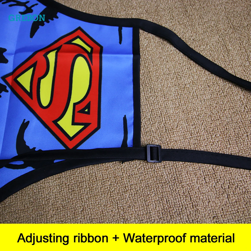 Sexy Kitchen Apron Funny Apron For Woman Party Cooking BBQ Dinner Baking Kid Adult Chef Apron For Man Super Hero Barbecue Bibs
