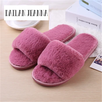 

Best-selling Europe United States 2019 new autumn / winter parent-child warm home comfort bedroom shoes slippers women fashion