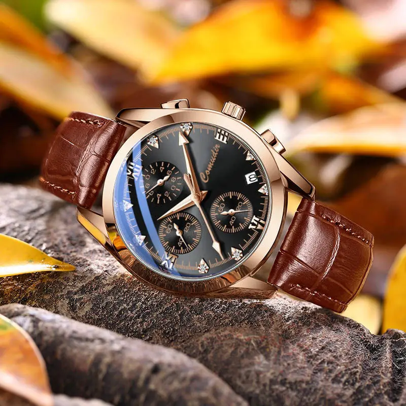 

Full Automatic Movement Watch Men's and Students' Korean Business Waterproof Luminous Calendar Non Mechanical Watch