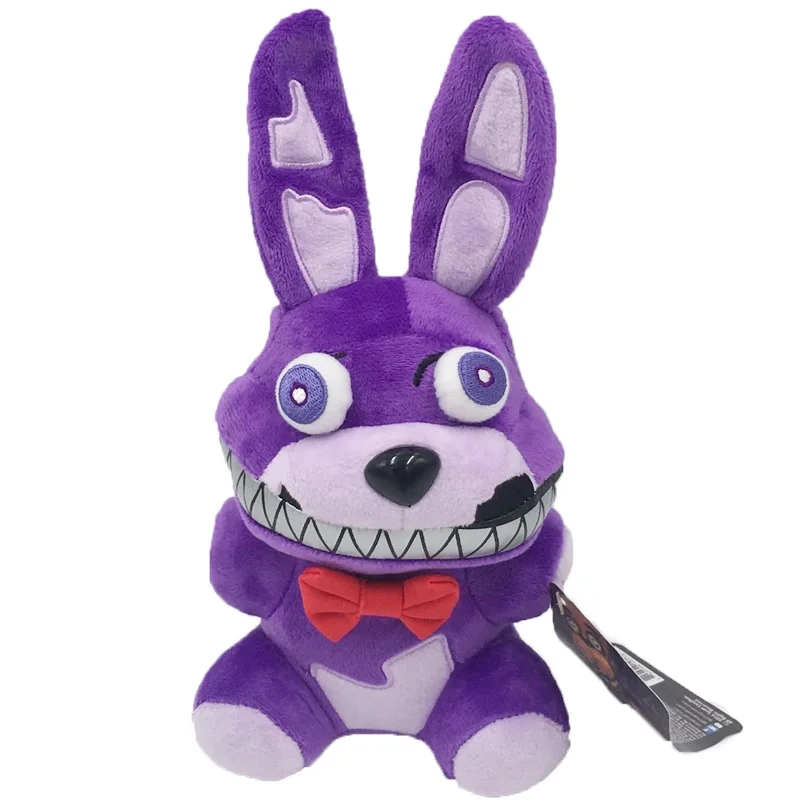 18 см Fnaf плюшевые Five Nights At Freddy's Toy Лисий кролик Бонни и Чика Peluche Juguetes Nightmar день рождения Хэллоуин подарок для детей - Цвет: Purple rabbit