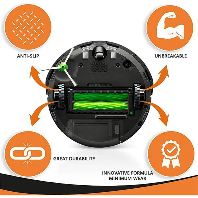 Лучшие предложения, сменные передние колеса и шины для IROBOT ROOMBA 500  600 700 800 900 серии 860 870 675 880 960, противоскользящие аксессуары |  Бытовая техника | АлиЭкспресс