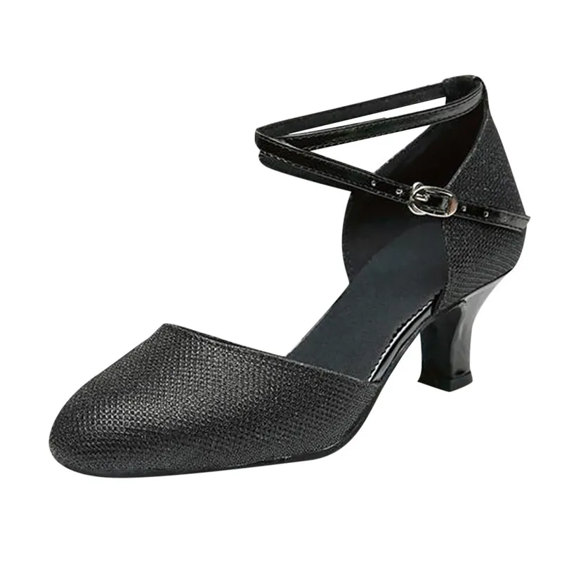 Women Ballroom Tango Latin Salsa Dancing Shoes Sequins Shoes Social Dance Party Shoe for WomenLadiesGirlsTango Salsa #2g29 (15)