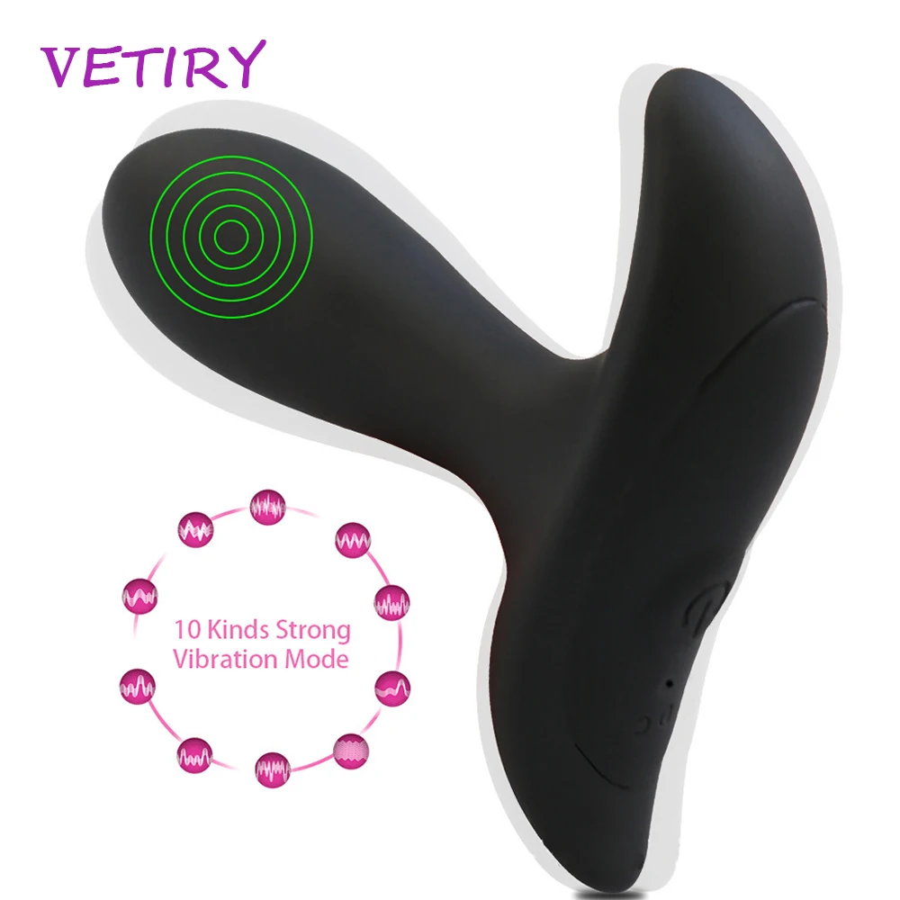 VETIRY Vibrator Prostate Massager Anal Plug Dildo for Women Men Powerful Motors 10 Speed Patterns Butt Sex Toy Masturbation | Красота и