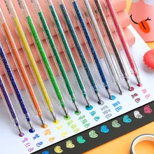 

Metallic Glitter Gel Pen Colorful Jelly Pen Set Highlighter Fluorescent Gel Pens for DIY Hand Account Doodling School Stationery