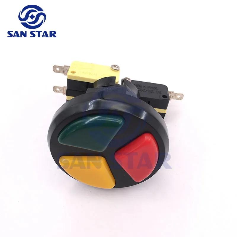 5Pcs Pandora Game 3 In 1 Pulsanti Per Macchine Arcade Integrati Per Giochi Arcade Microswitch Accessori Per Parti Di Macchine