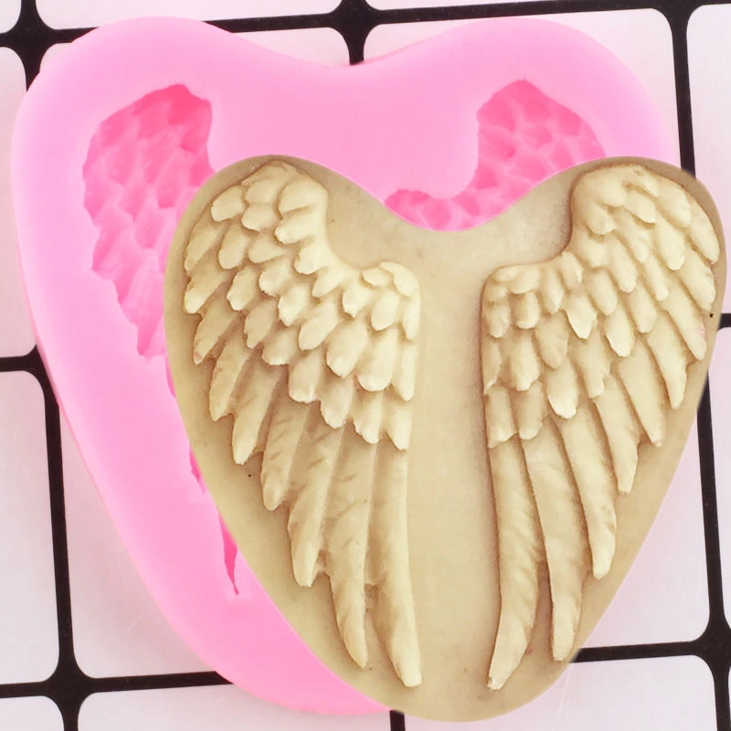 Angel Wings Silicone Mold Fondant Cake Decorating Tools Cupcake Topper Chocolate