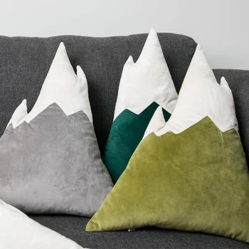 

Children Pillow Cute Boy Cartoon Snow Mountain Pillow Bedroom Bedside Pillow Cushion Princess Room Decoration for Car Sleeping