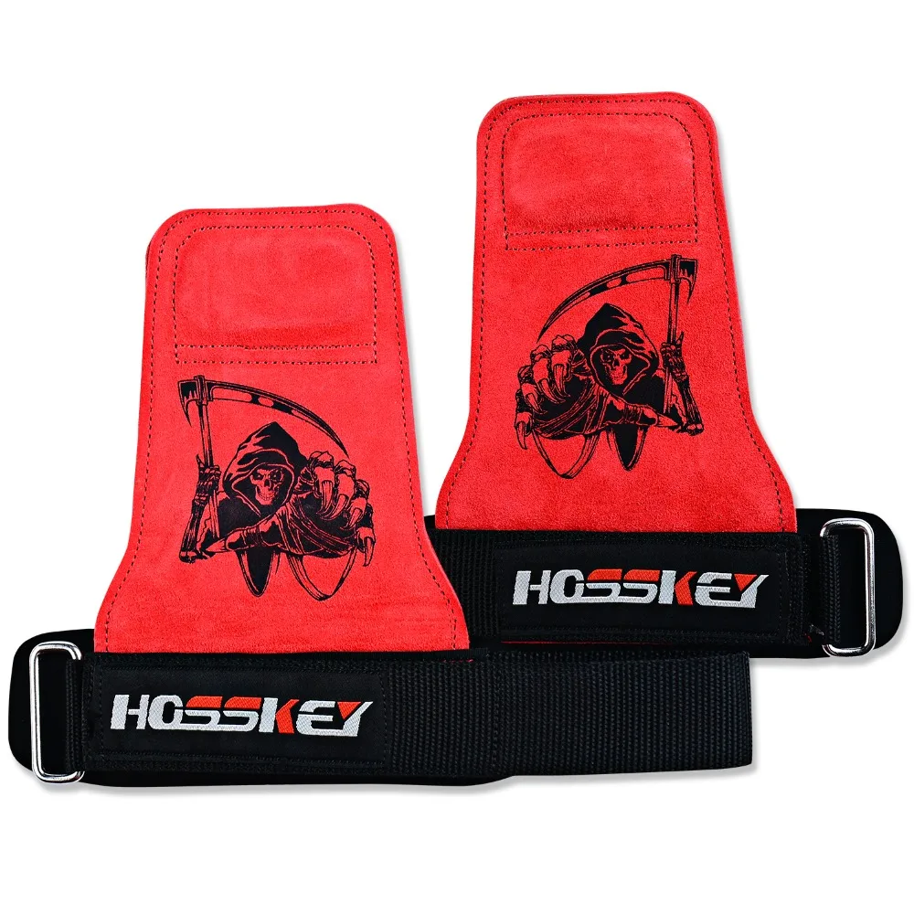 Lifting Grips PRO Weight Gloves Best Heavy Duty Straps Alternative to Power Hooks Deadlifts Adjustable cowhide  leather