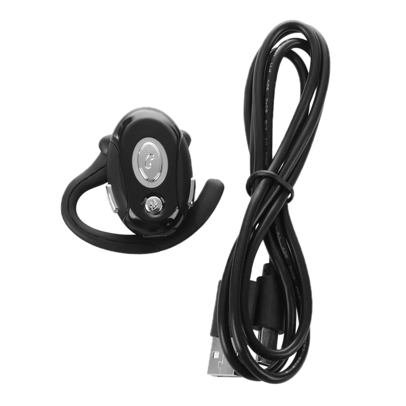 Business Handsfree Mono Earphone Wireless Bluetooth Headset For Motorola HTC Black