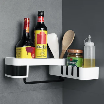 

Plastic Suction Cup Bathroom Kitchen Corner Storage Rack Organizer Shower Shelf Storage And Organizing