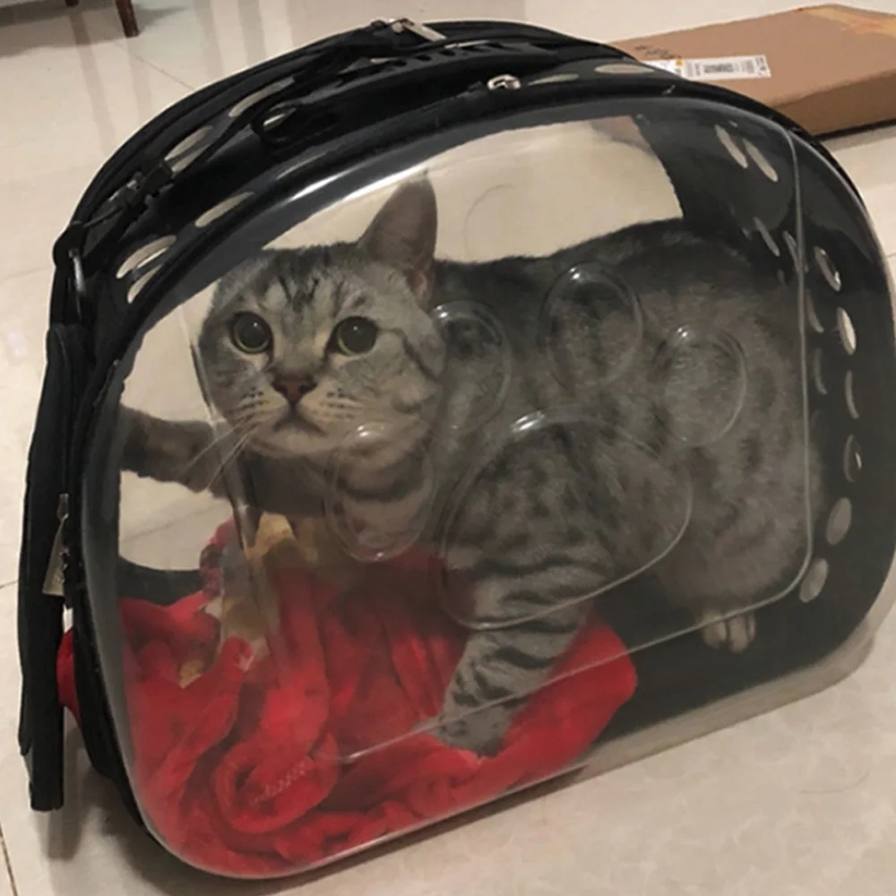 Сумка для кошек, дорожная сумка для домашних животных, прозрачная посылка, EVA, сумки для кошек, рюкзаки, дышащая переносная сумка для домашних животных, снаружи