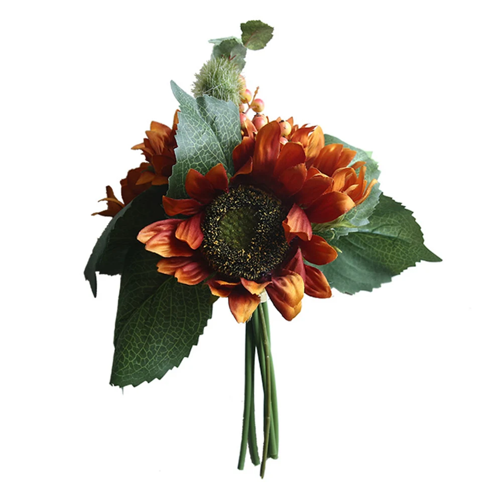 Искусственный цветок Искусственный Букет Моделирование Букет для Офис Свадебные украшения - Цвет: style 9