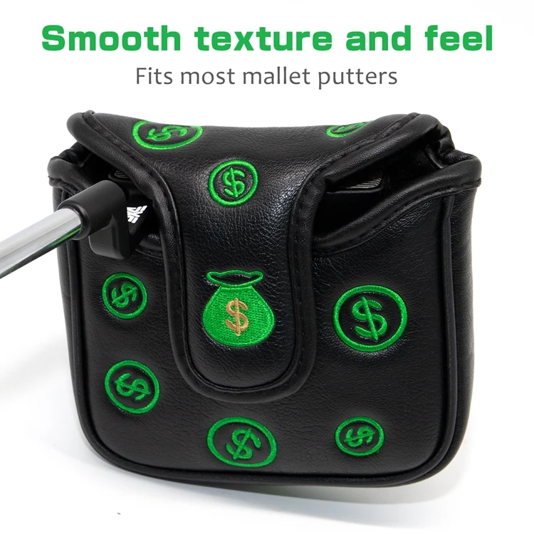 3 golf putter cover golf headcovers mallet golf putter cover