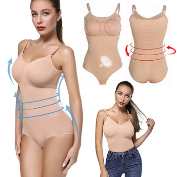 

Slimming Full Body Shaper Waist Trainer Abdomen Shapers Tummy Control Sheath Seamless Briefer Corset Bustier Shapewear Vest