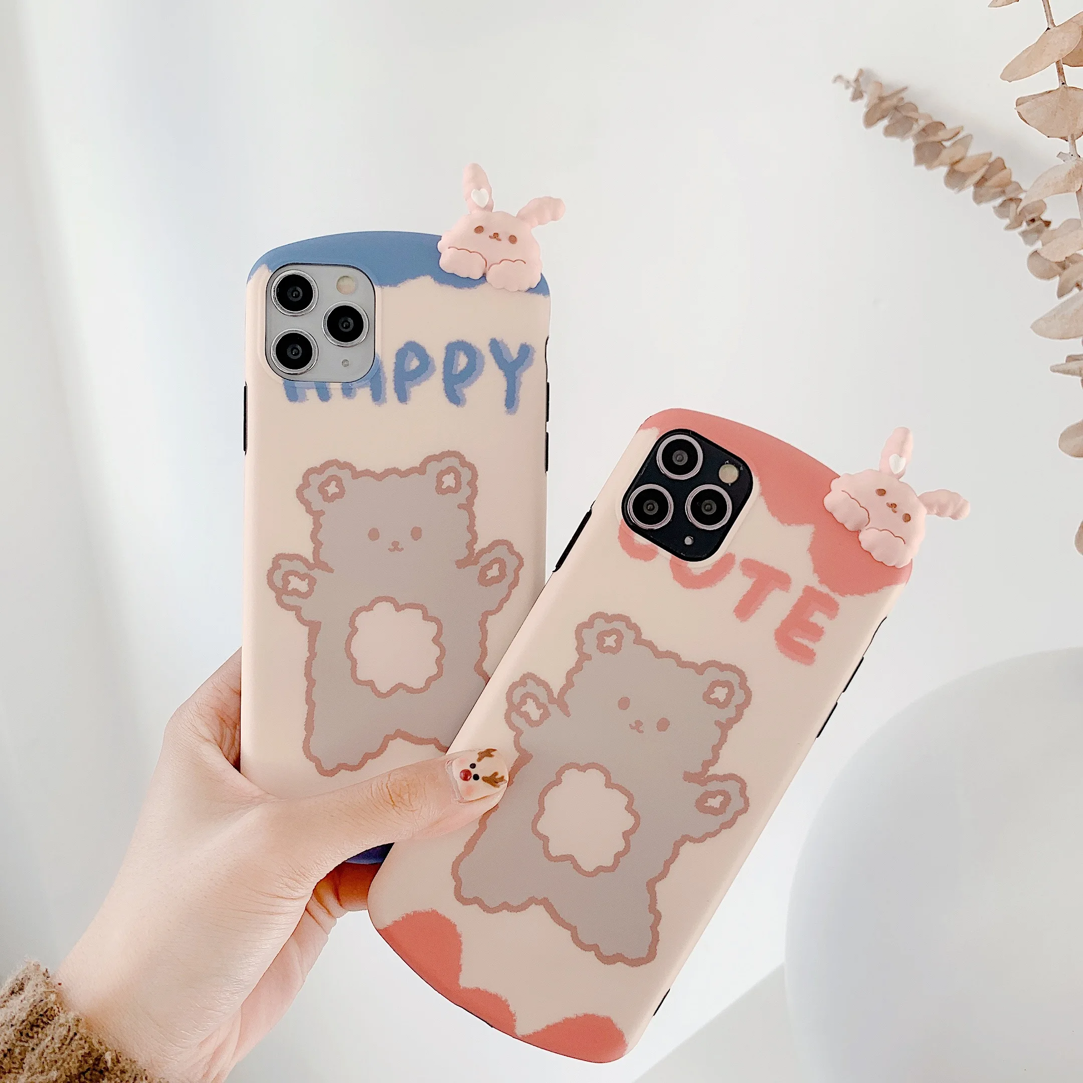 Новый милый чехол для сотового телефона iPhone 7 8 11 Plus Pro X XR XS Max из ТПУ защитный