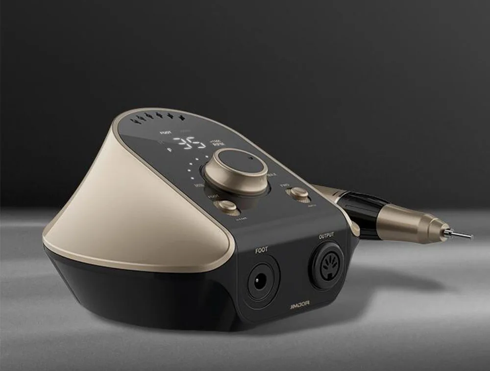 Elegant Gold Nail Drill 35000RPM 45W Professional Manicure Machine Electric Nail Art Drill File Pedicure Equipment With Cutters