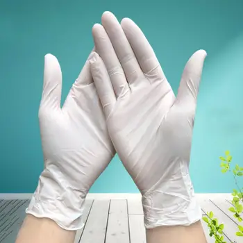 

100Pcs Disposable Nitrile Anti-oil Car Repair Working Hand Protection Gloves Universal Kitchen/Dishwashing/Work/Garden Gloves