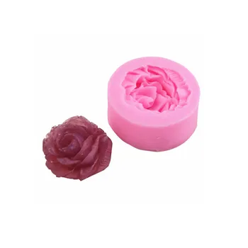 

3D Rose Silicone Mould DIY Chocolate Handmade Soap Mold Automobile Fragrance Mode Bakery Cake Tools
