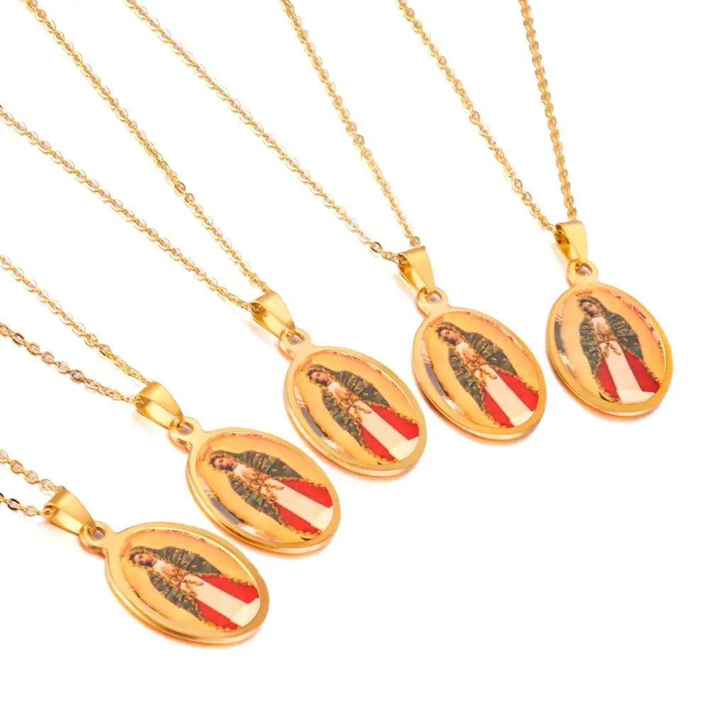 LUXUKISSKIDS 316L ожерелье из нержавеющей стали Подвеска для женщин Jewelry 107801G|Ожерелья с