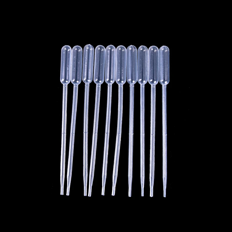 100PCS 0.5ml Disposable Polyethylene Eye Dropper Transfer Graduated Pipettes fm