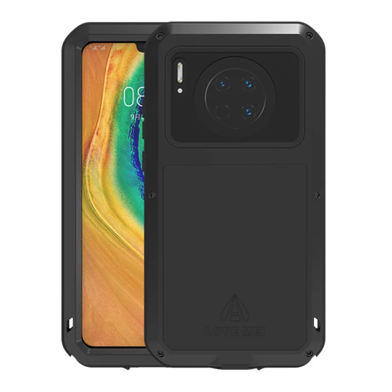 

Love Mei Heavy Duty Case for Huawei Mate 30 Aluminum Metal Silicone Armor Cover Waterproof Shockproof Dustproof Outdoor Protecto