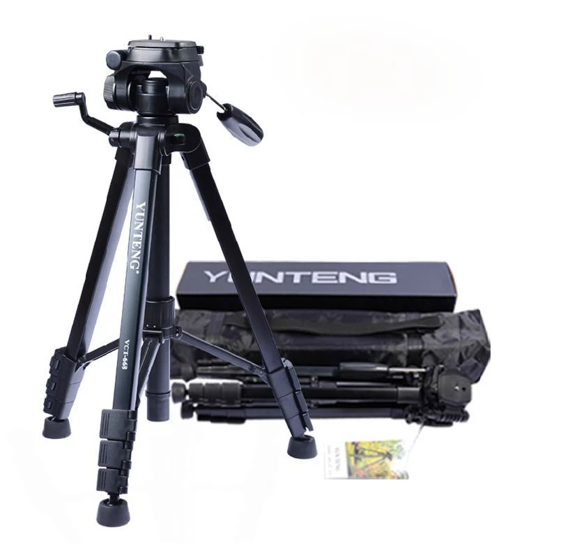Pro Yunteng Vct668 Tripod With Damping Head Fluid Pan Camera Dv Phone