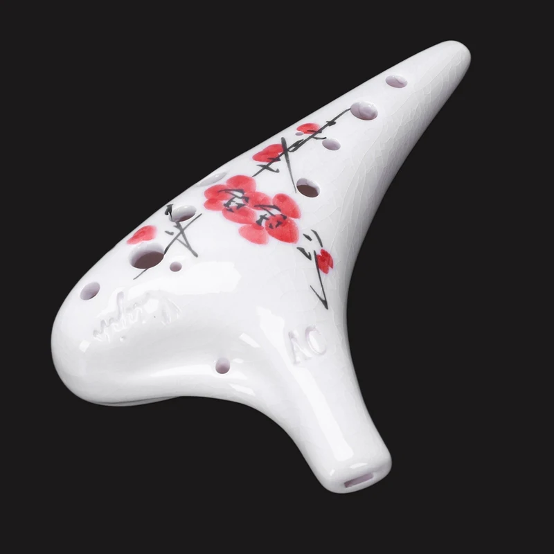 Лидер продаж-Фарфор Керамика OCARINA флейта 12-Hole Alto C Ac инструмент Красная слива