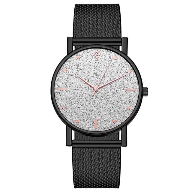 Ladies Watch Romantic Starry Sky Dial Women's Quartz Wristwatch Fashion Mesh Watch Gift Clock Droshipping Reloj Mujer