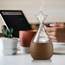  Christmas Gift Aromatherapy Diffusers Waterless Pure Essential Oil Diffuser Nebulizer Wood Glass Air Aroma for Yoga Home Office 