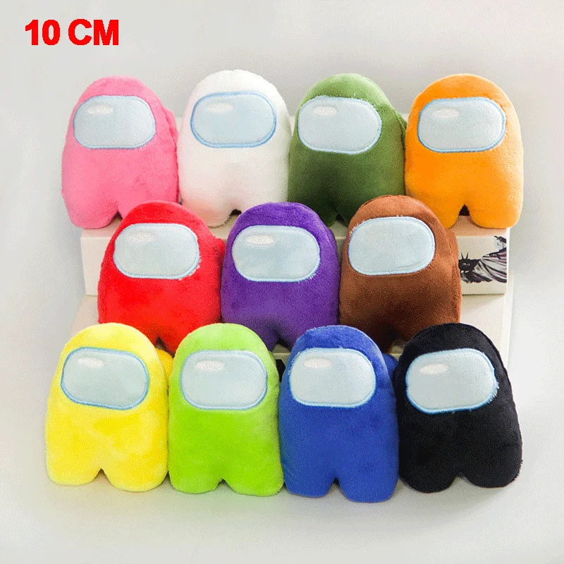 

10CM Among Us Game Plush Dolls Cartoon Pillow Toys Anime Figure Multicolor Doll Chirldren Aciton Figure Model Christmas Gifts