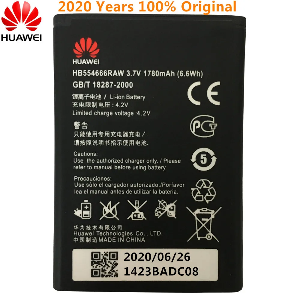 HuaWei 100% Оригинальная батарея HB554666RAW для Huawei 4G Lte WIFI роутер E5372 E5373 E5375 EC5377 E5330