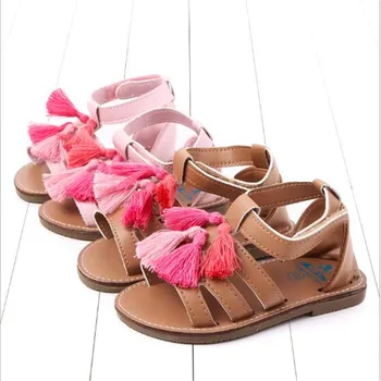 

New Summer Baby Shoes Infants Girls First Walkers Anti-slip Newborn Lovely PU Leather Shoes
