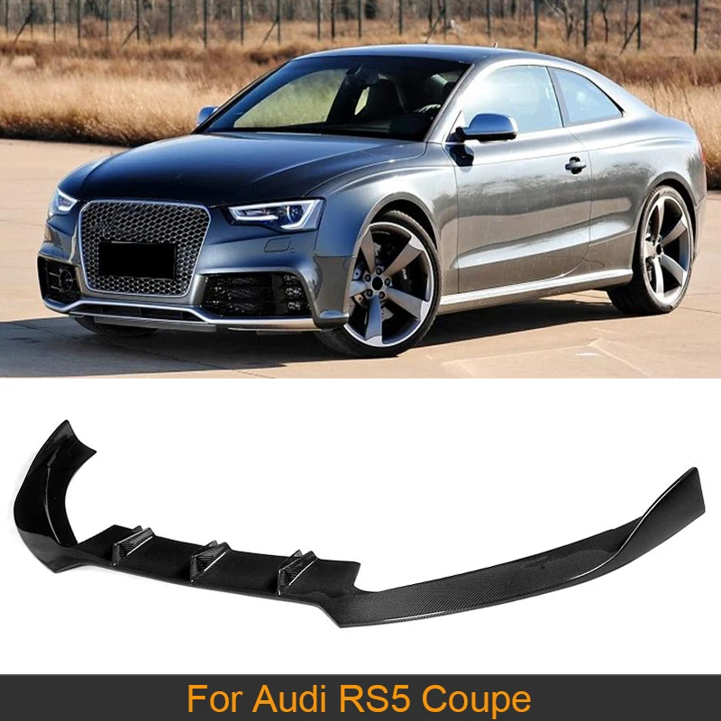 

Carbon Fiber Front Bumper Lip Spoiler For Audi RS5 Coupe 2-Door 2012-2015 Car Front Bumper Lip Chin Spoiler