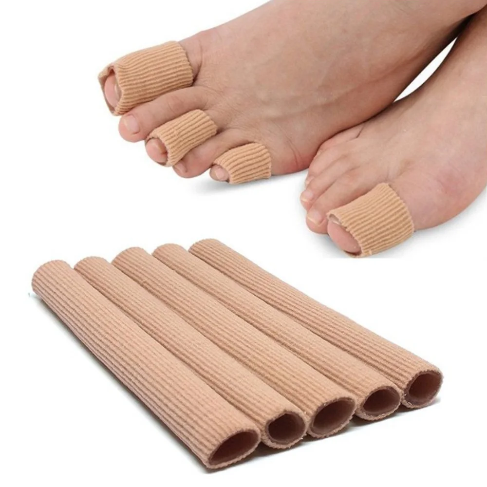 Silicone Tube Toe Gel Protector Cover Soft Cushion Pad Cap Can Be Cut Finger Pain Relief Protection Foot Care Sleeve | Красота и