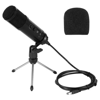 

USB Condenser Recording Microphone for laptop and Computers for Recording Streaming YouTube Video Skype Chatting Game