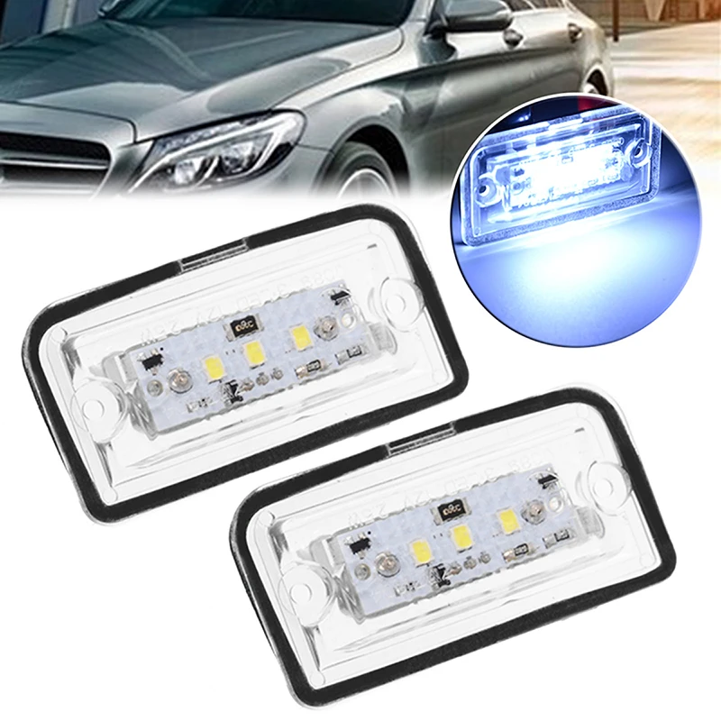 Mayitr 2 шт. белый 3LED SMD номерного знака светильник DC12V 2,5 W для Mercedes Benz CLK280 500 W209 C209 02-09