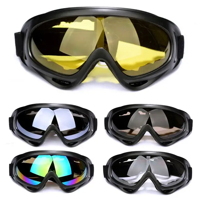 US $3.15 Outdoor Ski Goggles Skating Sports Wind And Dust Riding Glasses Anti-fog Big Ski Mask Glasses Skiin