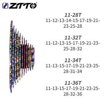 

MTB Mountain Sports Road Bike Freewheel ZTTO CNC Super Light 11 Speed Freewheel 11-28T/32T/34T/36T Cassette Flywheel
