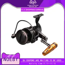 NOEBY Рыболовная катушка 4,1: 1 бесконечная 7000/9000 катушка спиннинга для карпа рыболовные снасти Pesca Carretes De Pescar фидерная катушка