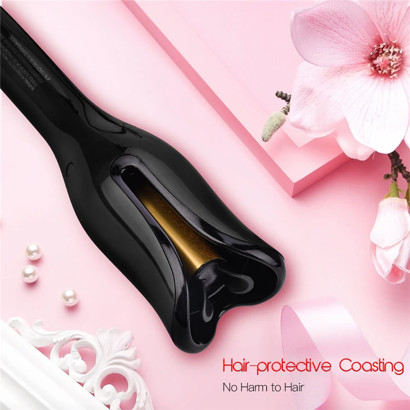

Automatic curling iron Air Curler Curl Ceramic Rotating Curler Smart Safe LED Display Spin Curling Women Professional Styler P40