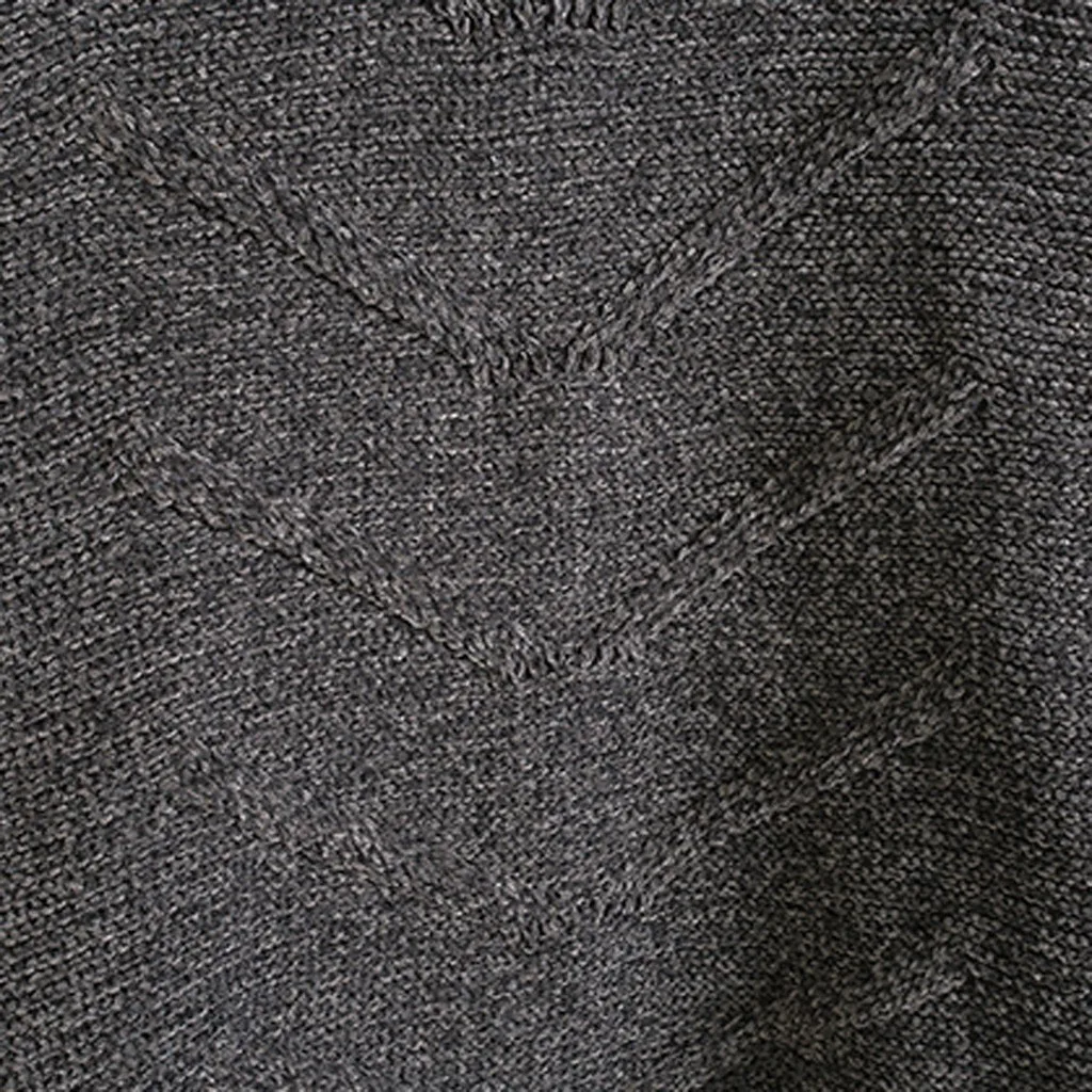 Womail осень зима длинный рукав вязаные свитера Повседневный пуловер с круглым вырезом однотонные свободные топы Рубашки повседневные Мягкие свитеры