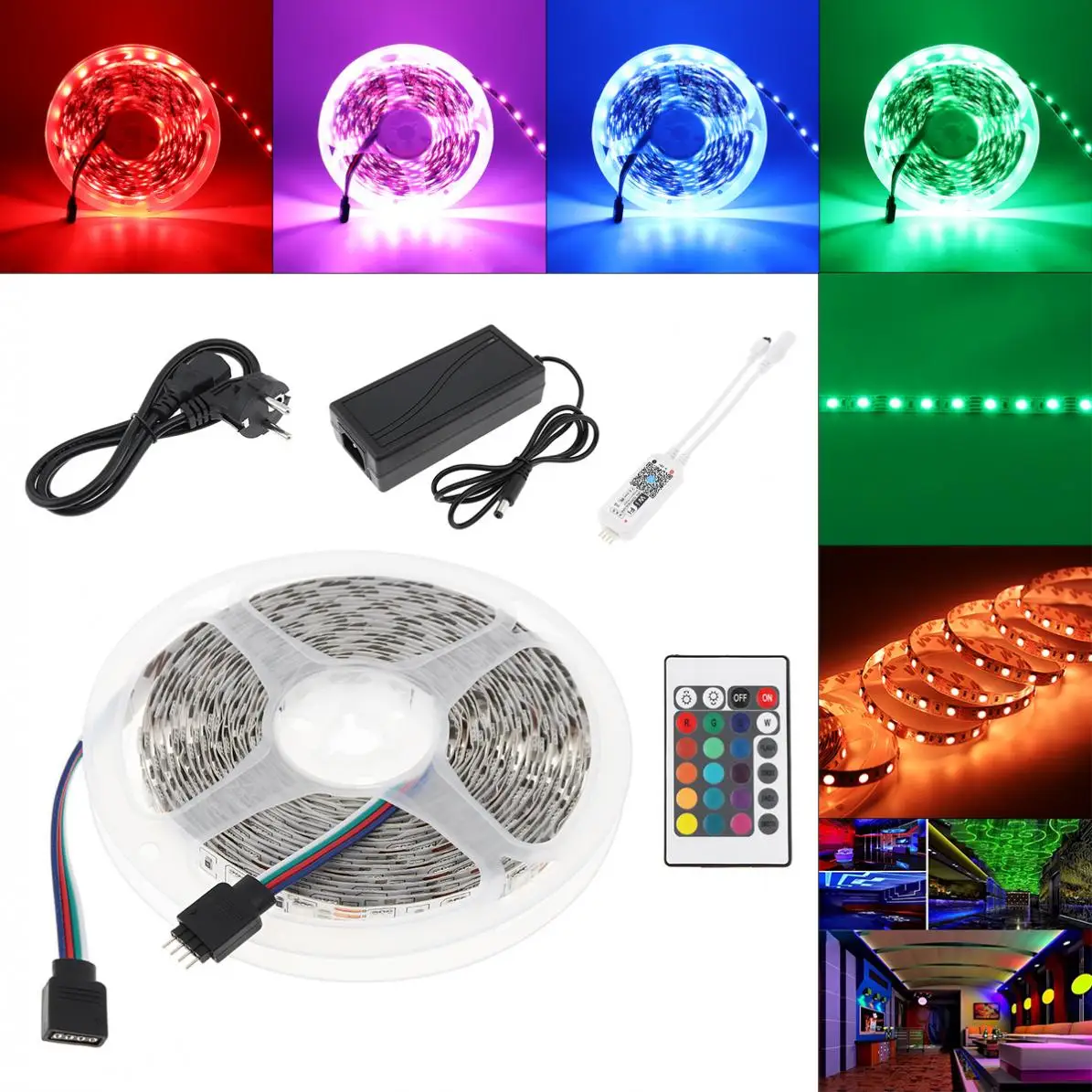 Неизолированная плата SMD 5050 60led s/m 5m RGBW RGB светодиодная полоса освещения
