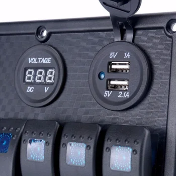 

Replacement Rocker Switch Parts Accessories Marine Blue LED Waterproof