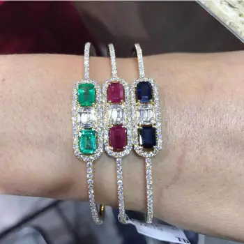 

Jimbora 2020 Fine Luxury Elegant Charm Open Bangle for Women bracelet Top Quality Bridal Wedding Best Super Romantic Jewelry