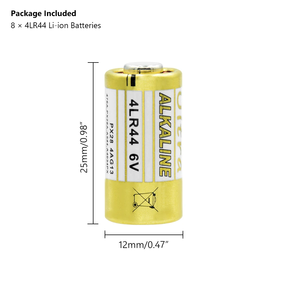 8 шт./упак. 4LR44 6V сухая Щелочная Батарея для автомобиля брелок ошейник цифровые весы 476A 4G13 GP476 K28 V28 PX28AB L1325 1406LC